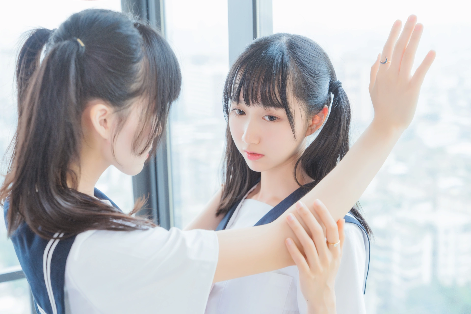 桜桃喵 - NO.036 她(制服×制服) 2